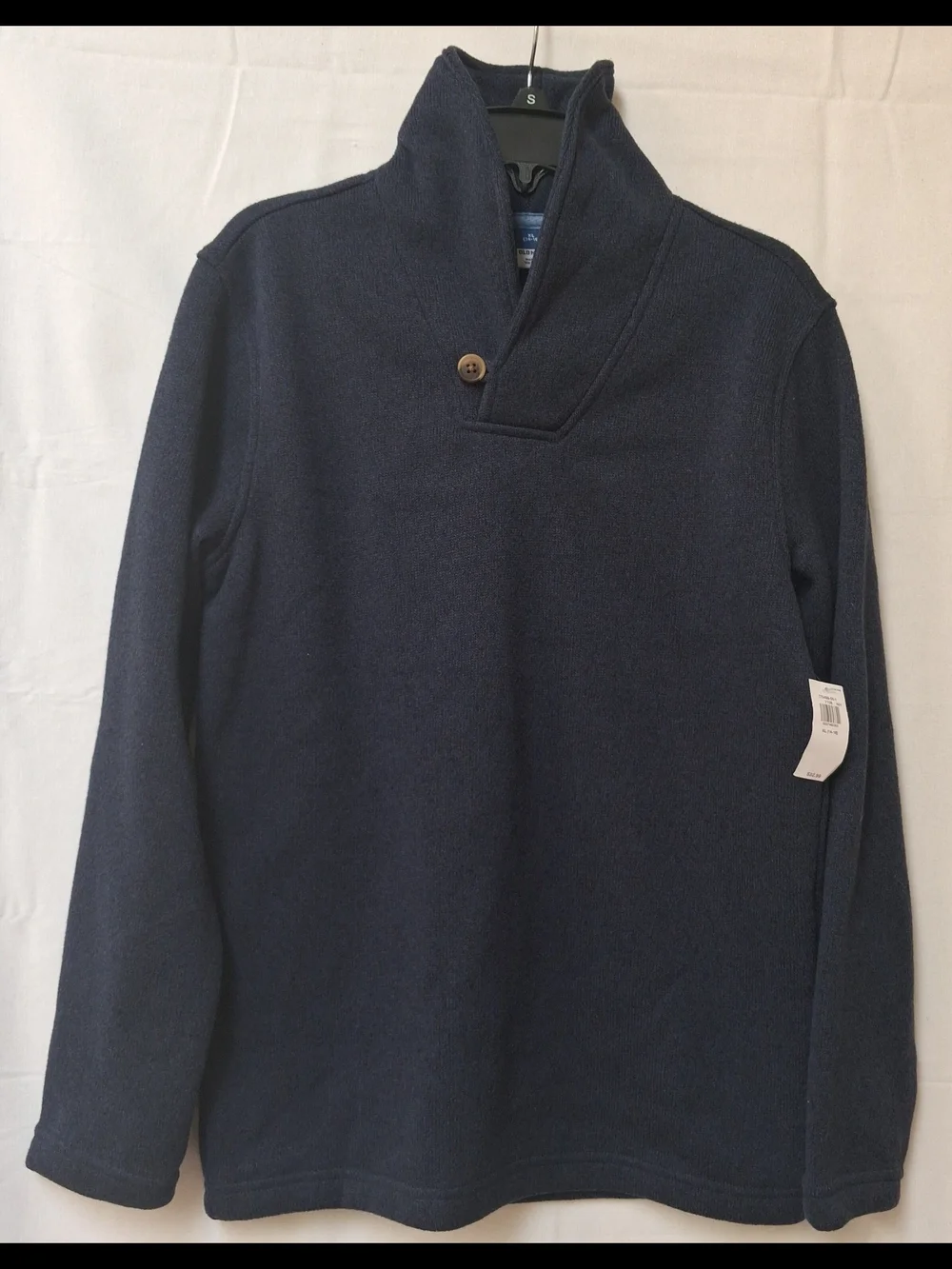Old Navy Boys Navy Blue Shawl Collar Button Pullover Sweater XL 14-16 NWT